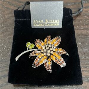 Joan Rivers Multicolor Floral Brooch
